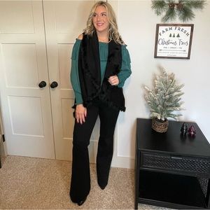 Judy blue black button up flare jeans
